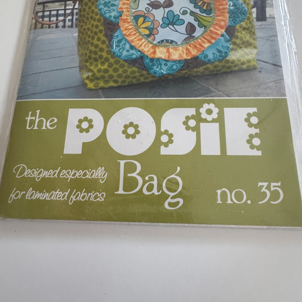 Lila Tueller Designs Sewing Pattern 35 Posie Bag Handbag Purse Flower Motif UC