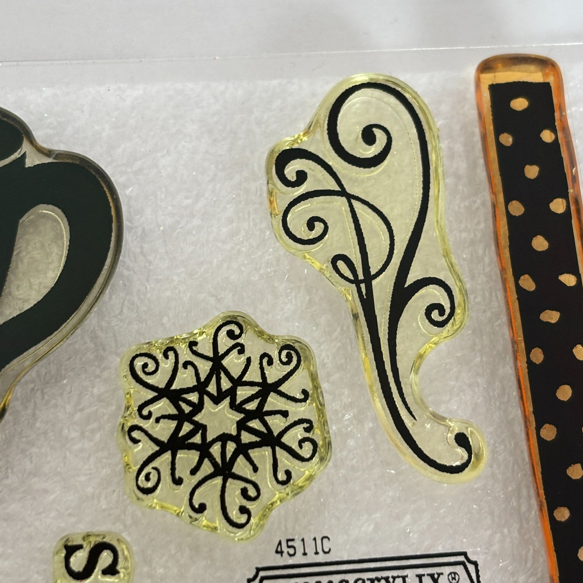 CTMH Acrylic Stamp Set Wonderland Christmas Coffee Mug Hot Chocolate C1479 Snowflakes Cardmaking Holidays