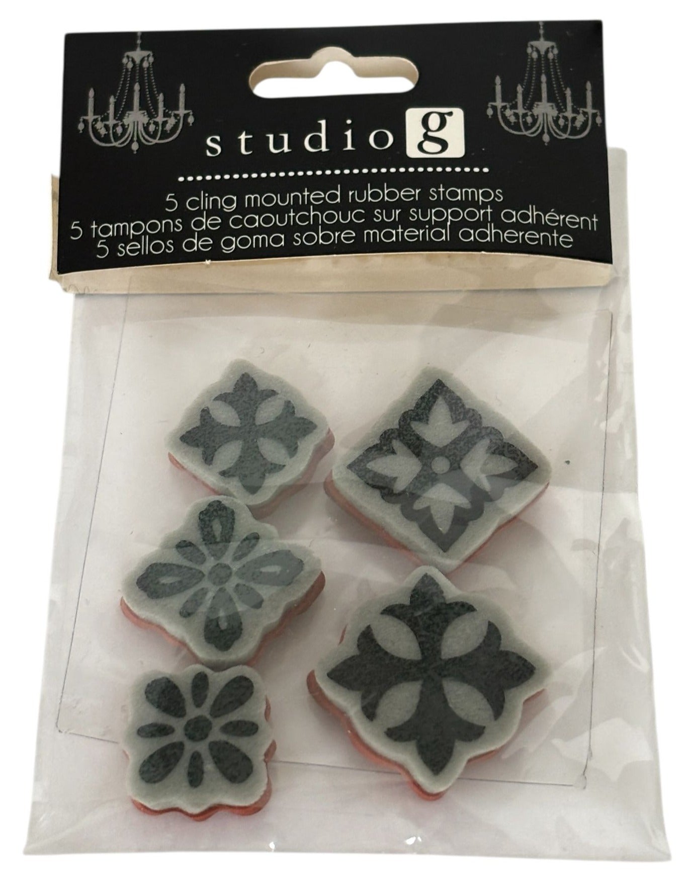 Studio G I Cling Everyday Mounted Rubber Stamps Floral Decorative Medallions 5