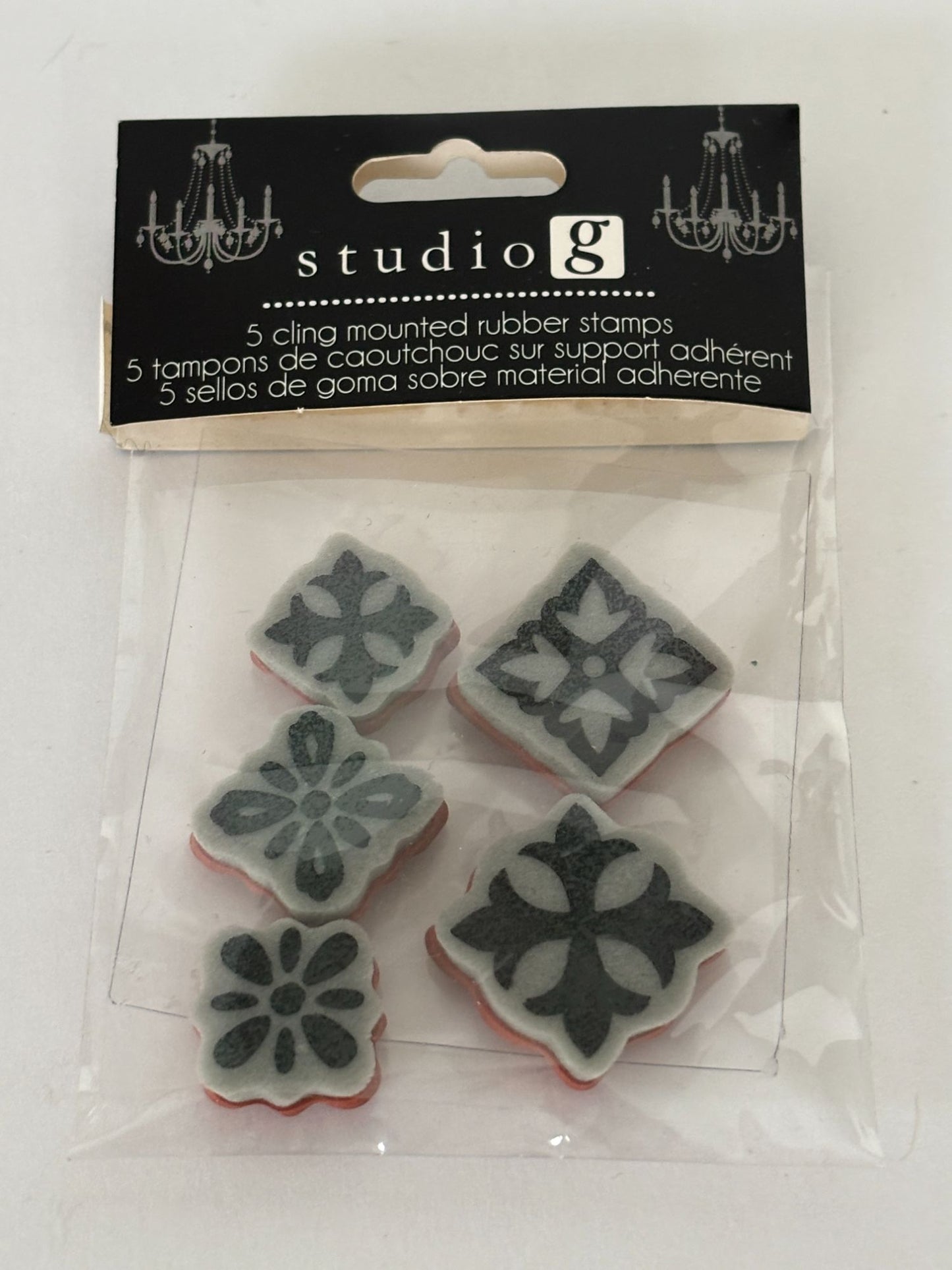 Studio G I Cling Everyday Mounted Rubber Stamps Floral Decorative Medallions 5