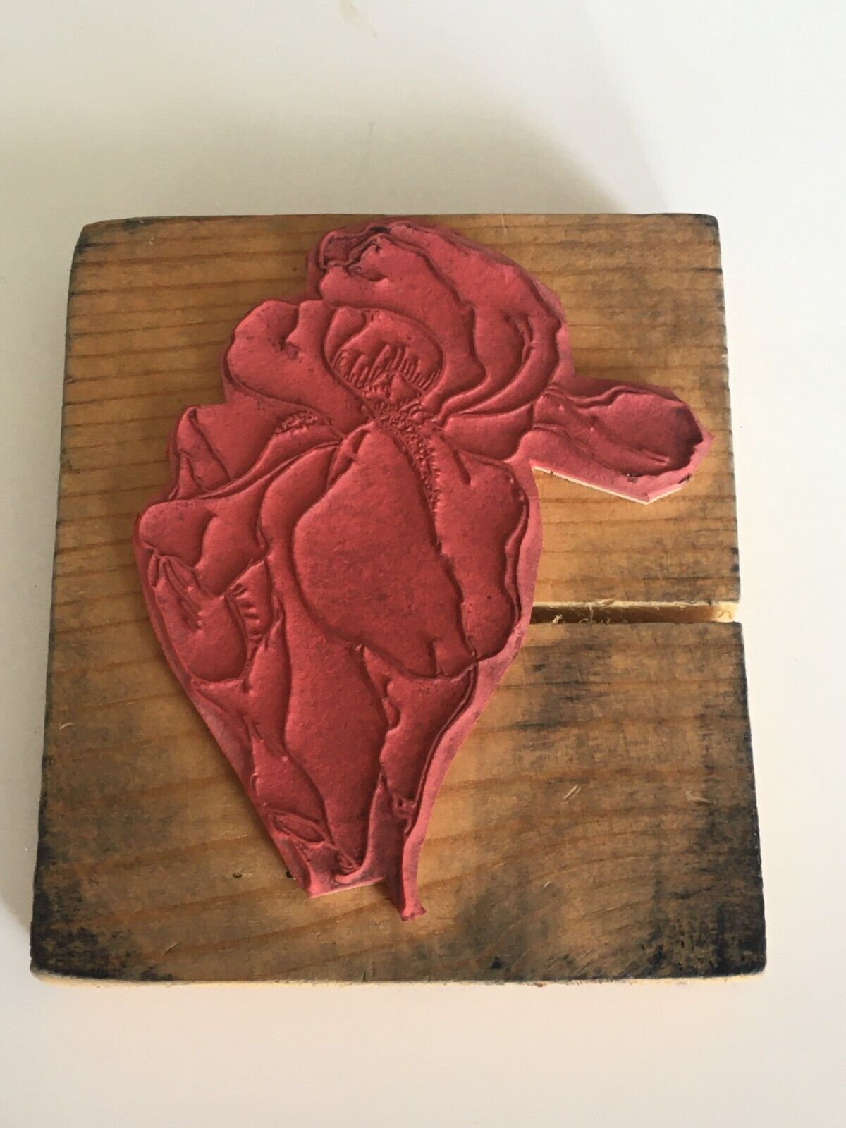 Iris Flower Rubber Stamp Easter Spring Garden Large Nature Botanical Cardmaking Scrapbooking