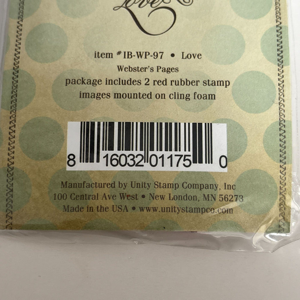 Unity Stamp Company Rubber Stamp Set Bird Love Nest Eggs Spring Cardmaking Word Journaling