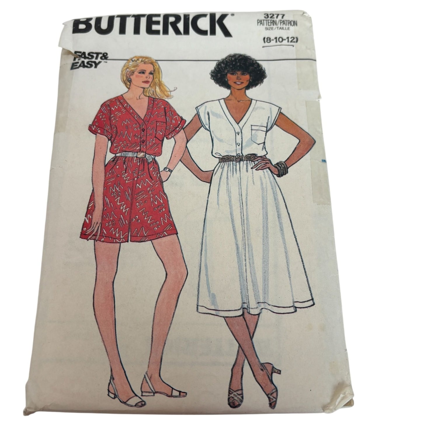 Butterick Sewing Pattern 3277 Misses Jumpsuit and Dress CUT to size 12