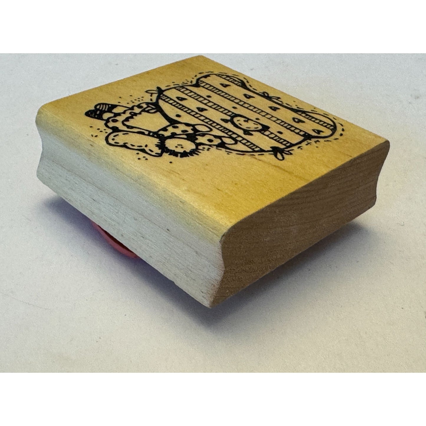 Hooks Lines and Inkers Rubber Stamp Letter D Angel Doll Folk Art Card Making