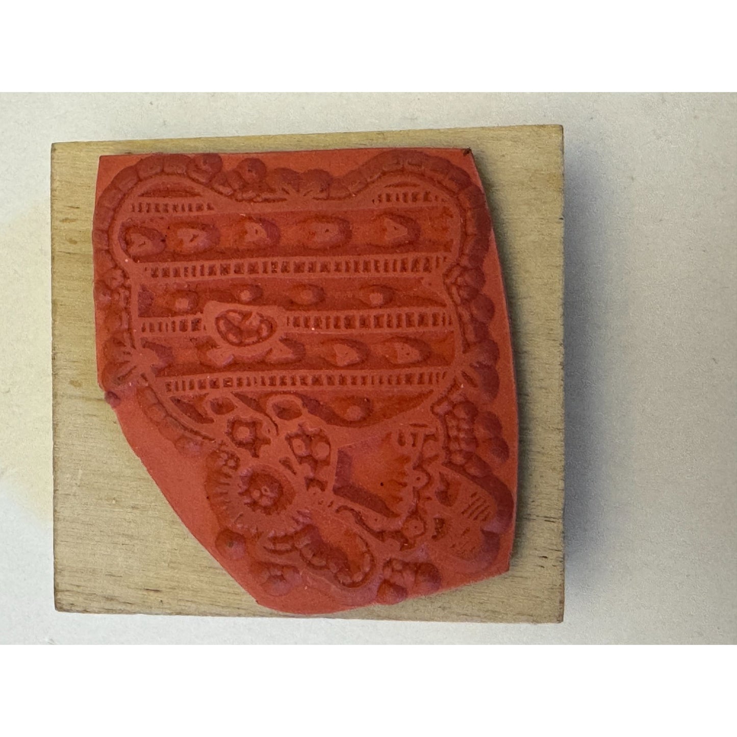 Hooks Lines and Inkers Rubber Stamp Letter D Angel Doll Folk Art Card Making