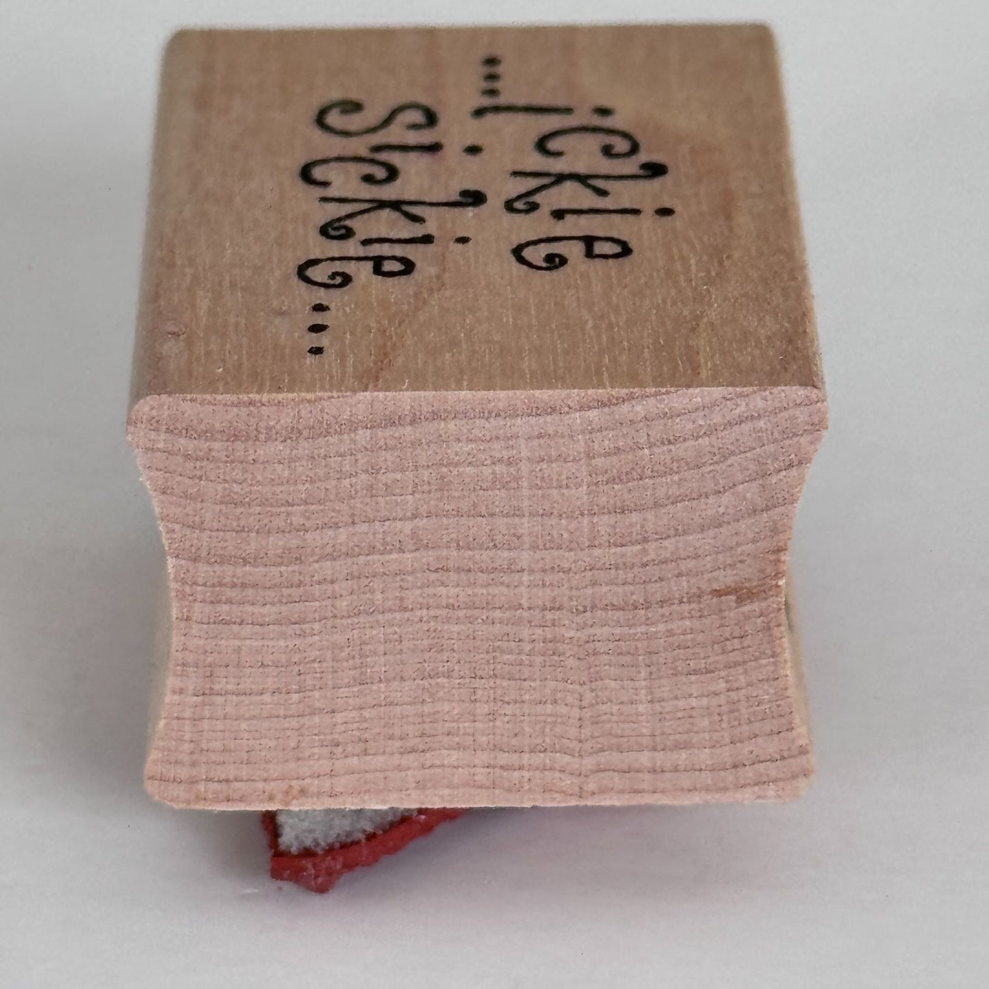 Pink Ink Rubber Stamp Ickie Sickie Get Well Soon Cardmaking Words Funny Sentiment Illness