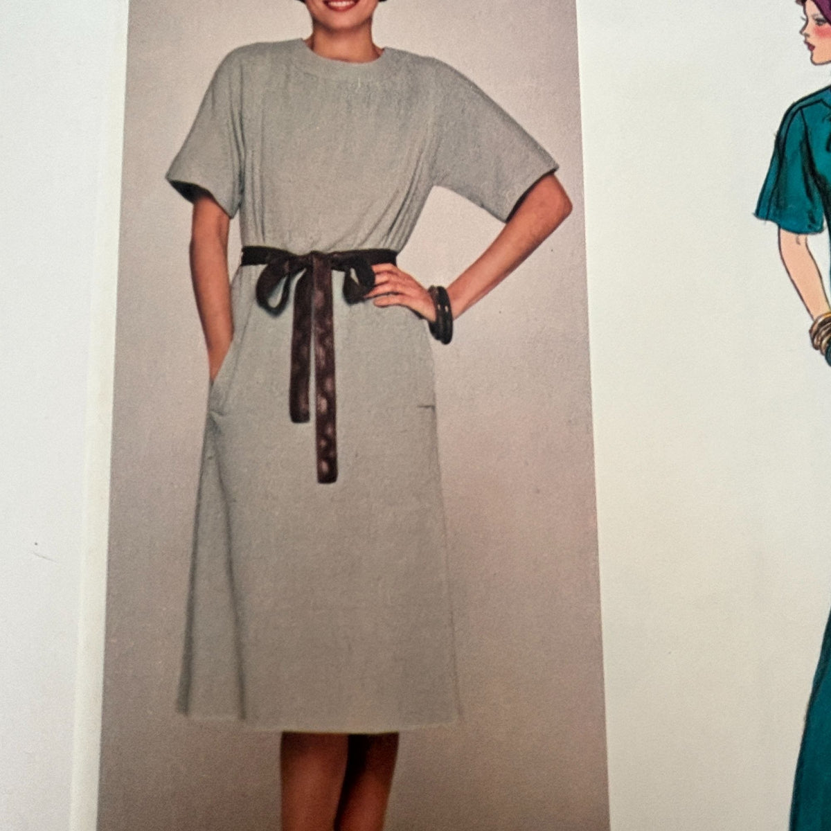 Vogue Sewing Pattern 1402 American Designer Jerry Silverman 1970s Dress Top Pants 12 Uncut