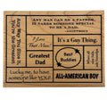 Great Impressions Rubber Stamp Dad Collage Fathers Day Card Making Sayings Sentiments Craft