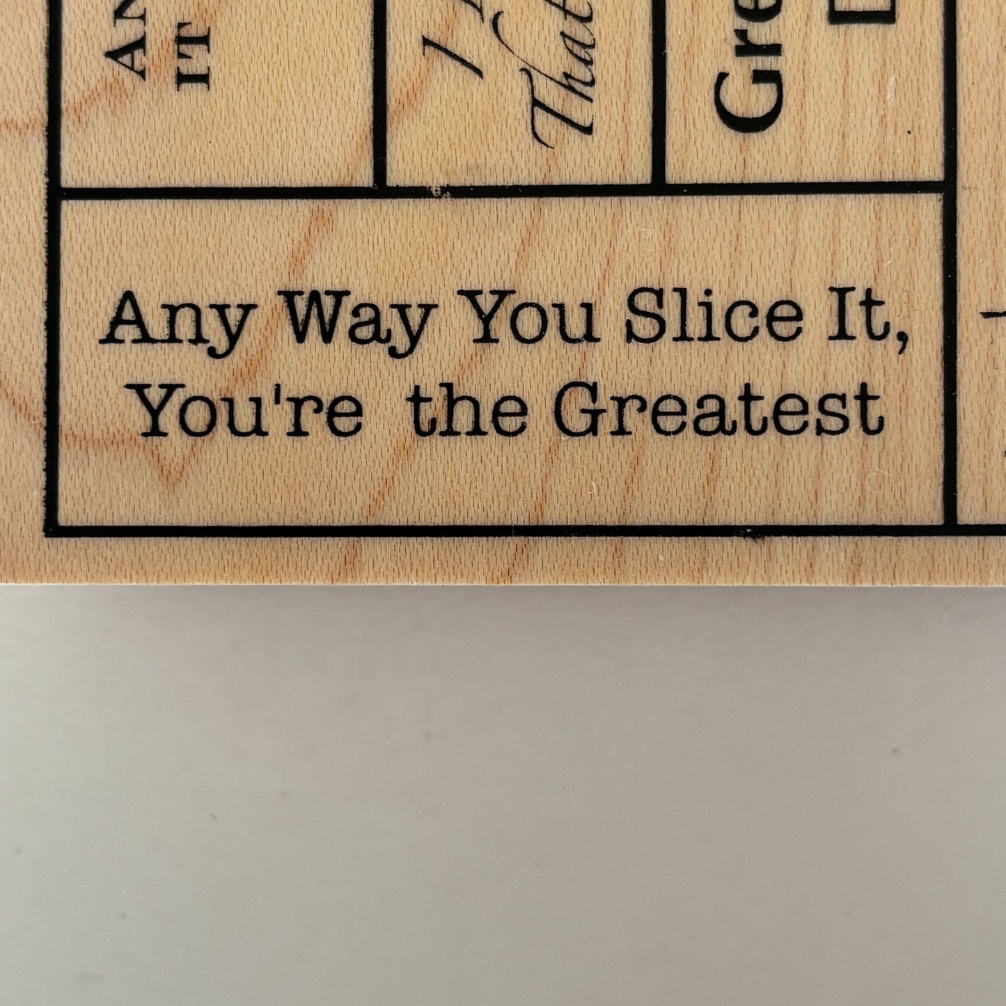 Great Impressions Rubber Stamp Dad Collage Fathers Day Card Making Sayings Sentiments Craft
