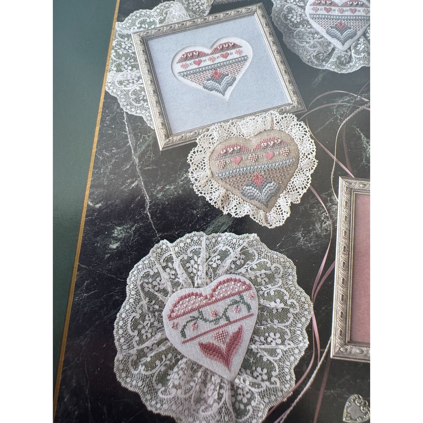Mill Hill Hearts a Plenty Cross Stitch Pattern Leaflet Needlework Home Decor