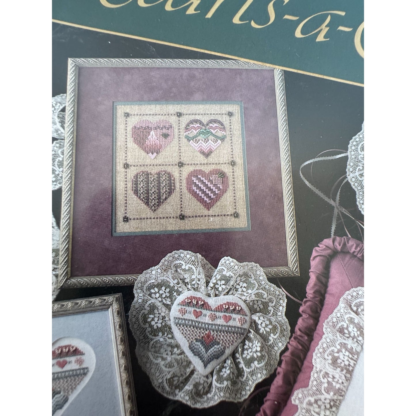 Mill Hill Hearts a Plenty Cross Stitch Pattern Leaflet Needlework Home Decor
