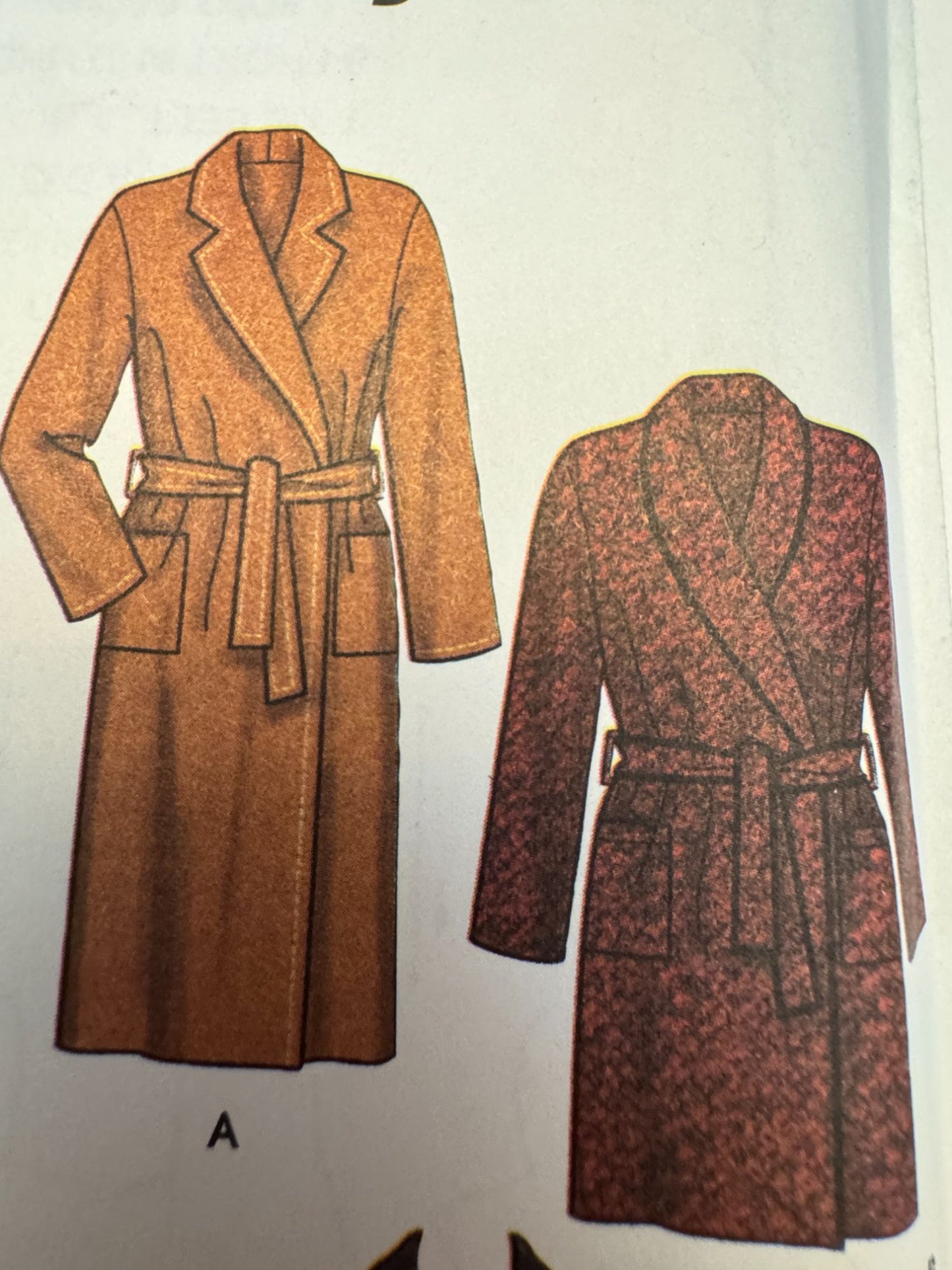 Simplicity Sewing Pattern 5855 Misses Coat Jacket Vest Winter Easy 14-24 M L XL