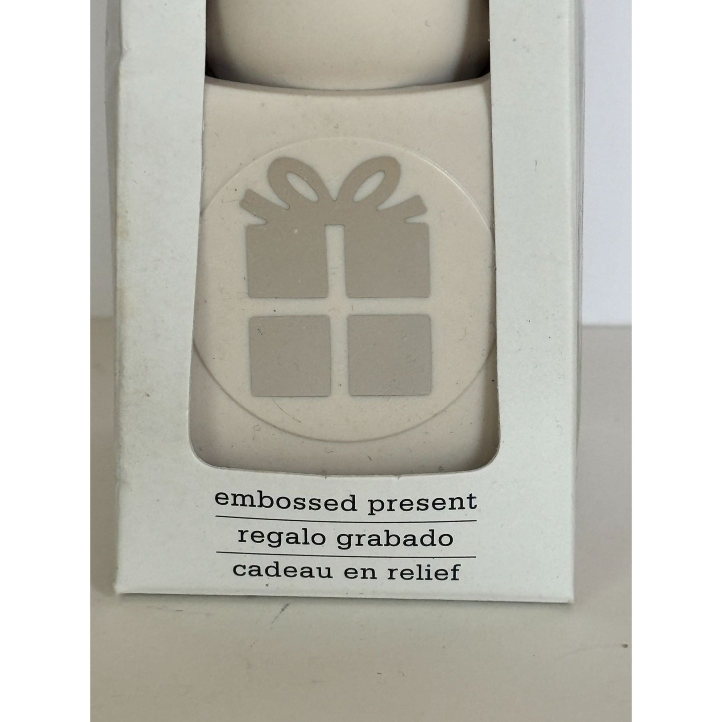 Martha Stewart Double Craft Punch Embossed Present Gift Holiday Christmas Card Making