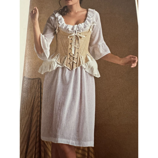 Simplicity Sewing Pattern 8162 18th Century Undergarments Corset Chemise 6-14 UC