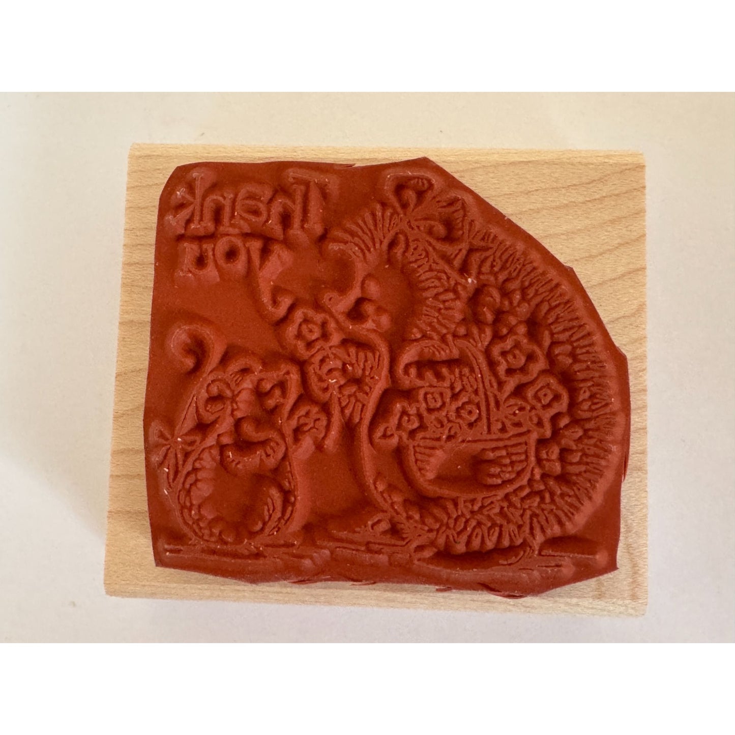 Stampin Up Rubber Stamp Hedgehog Mouse Thank You Card Making Words Sentiment