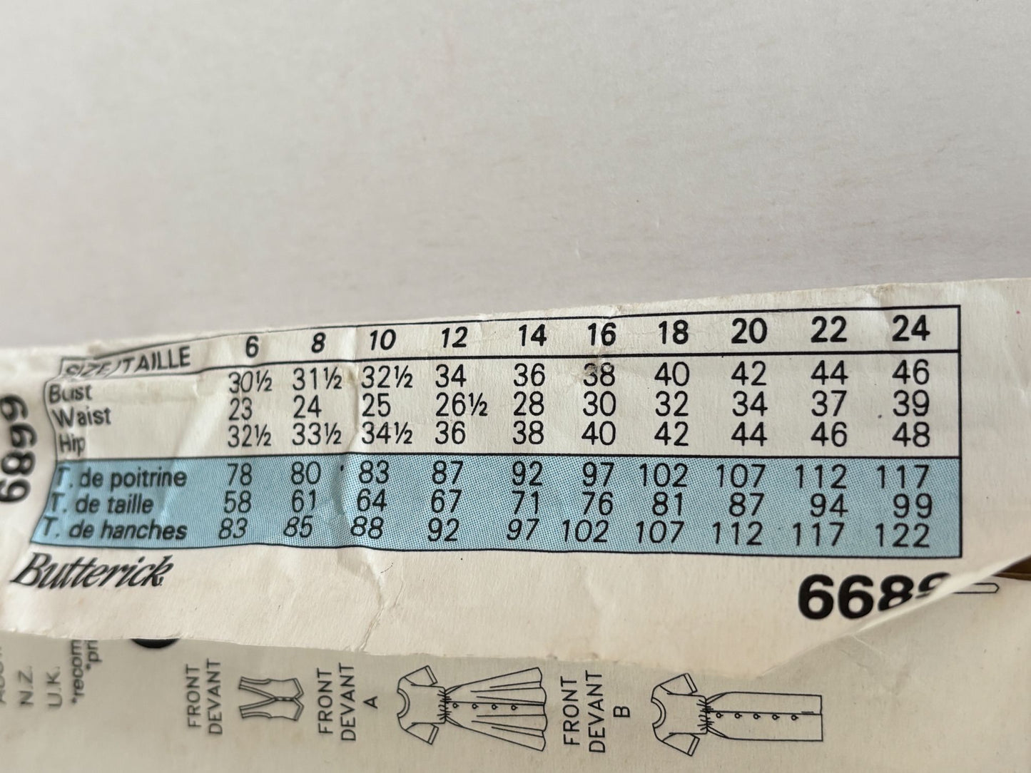 Butterick Sewing Pattern 6689 Midi Dress and Vest 90s Minimalist Vintage 6-10 Uncut