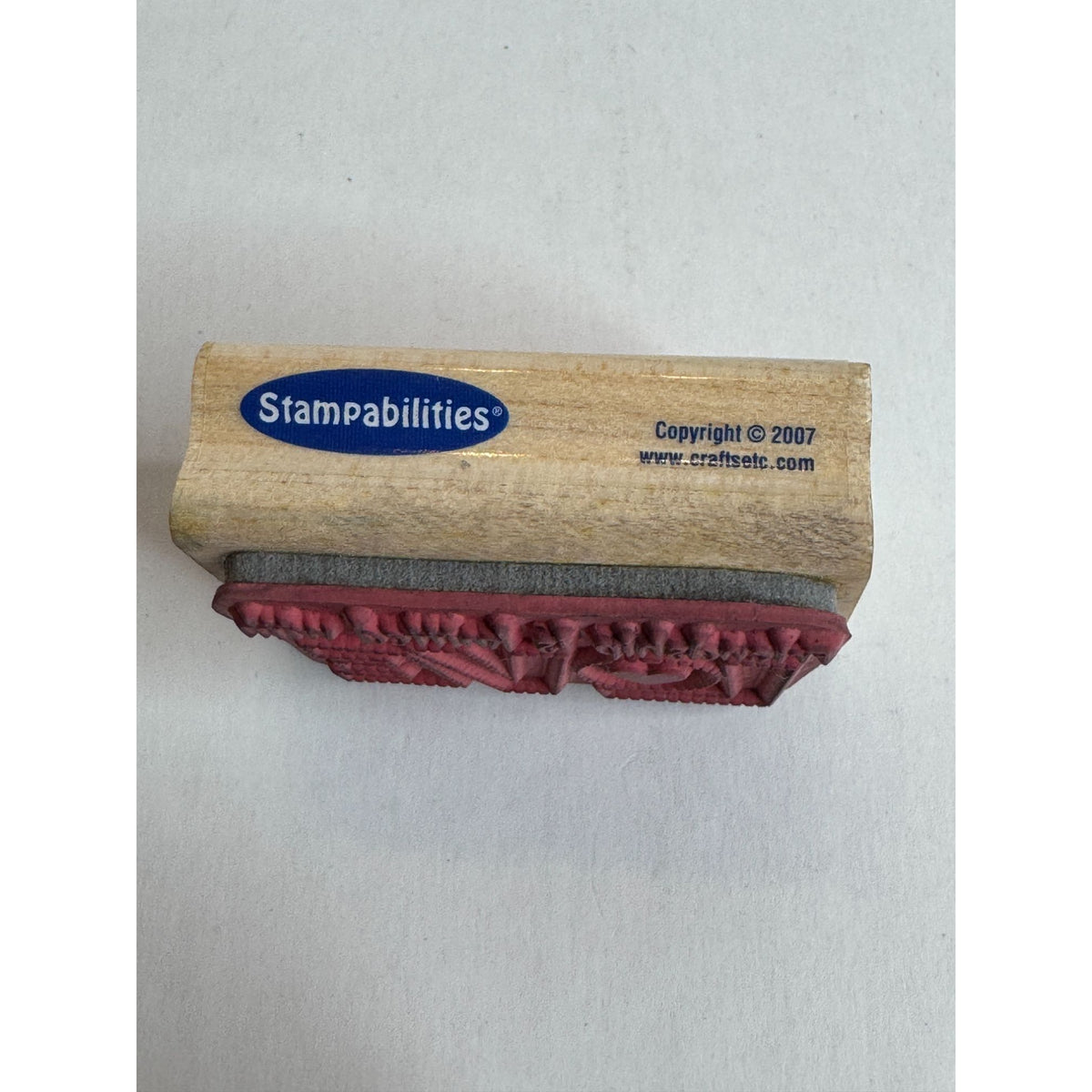 Stampabilities Wood Rubber Stamp Friendship Is Knitted With Love Knitting Hobby