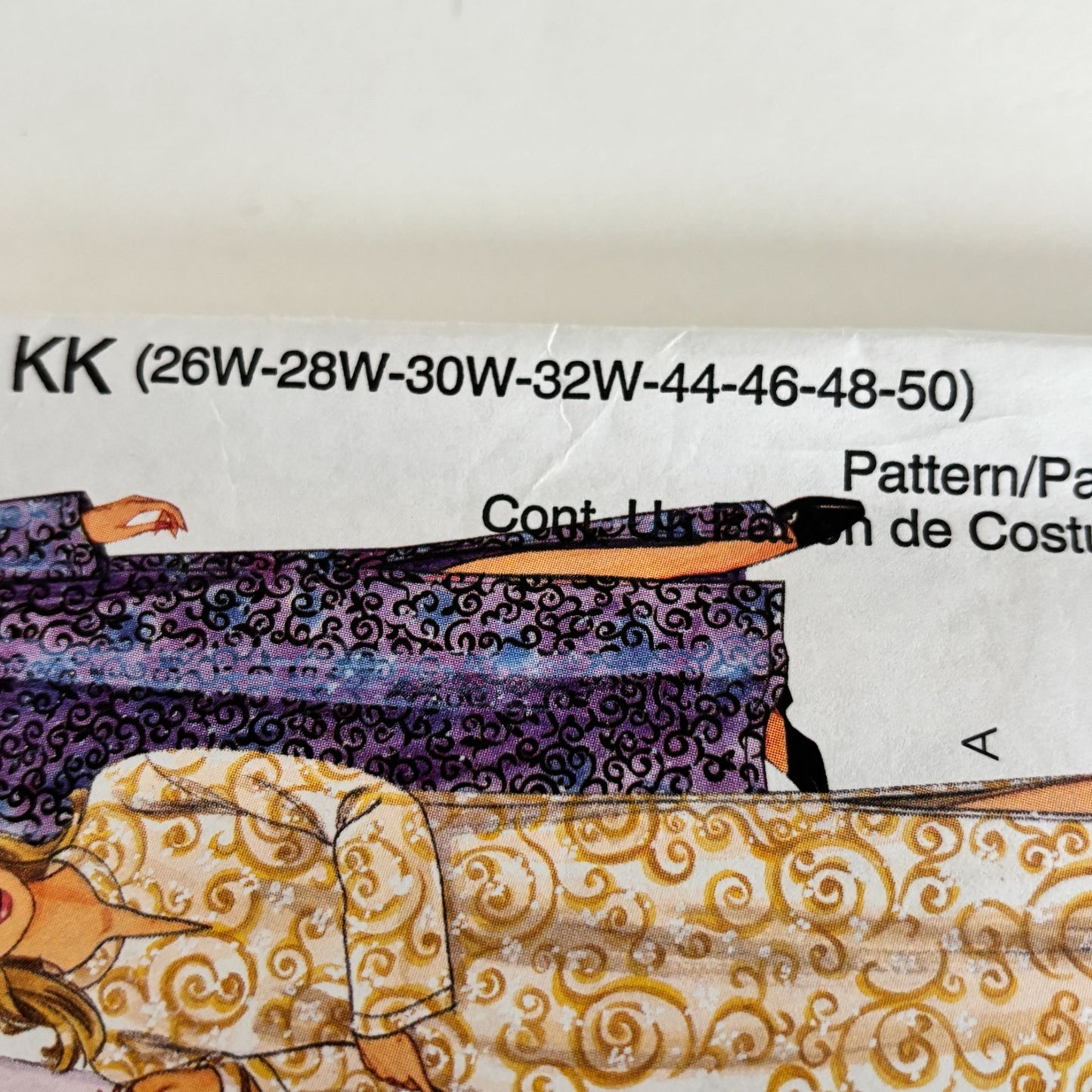 McCalls Sewing Pattern 2525 Womens Caftan Pants 26W-32W Loungewear Set Uncut Plus Size 1990s