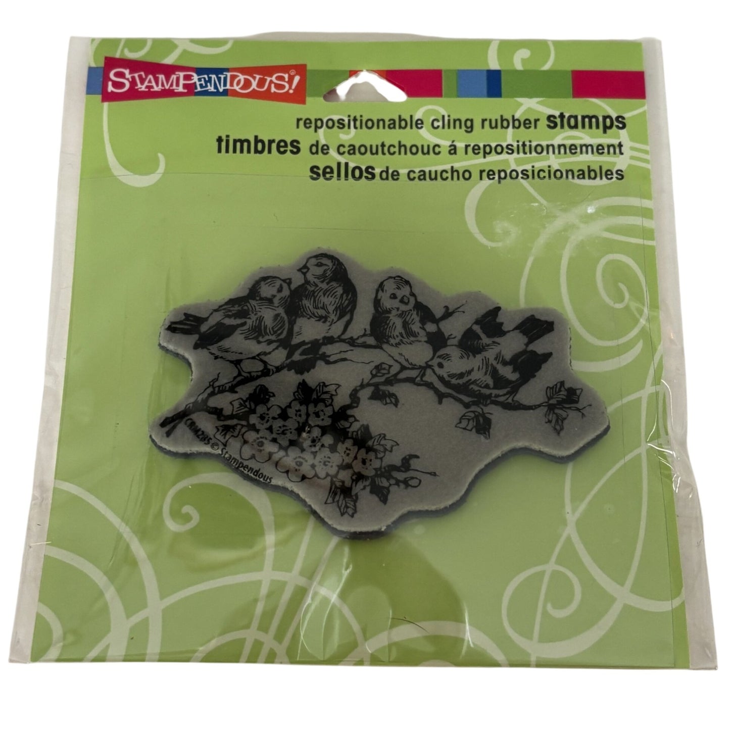 Stampendous Cling Stamp Bluebird Branch Nature Birds Mothers Day Cardmaking Spring Repositionable Paper Crafting