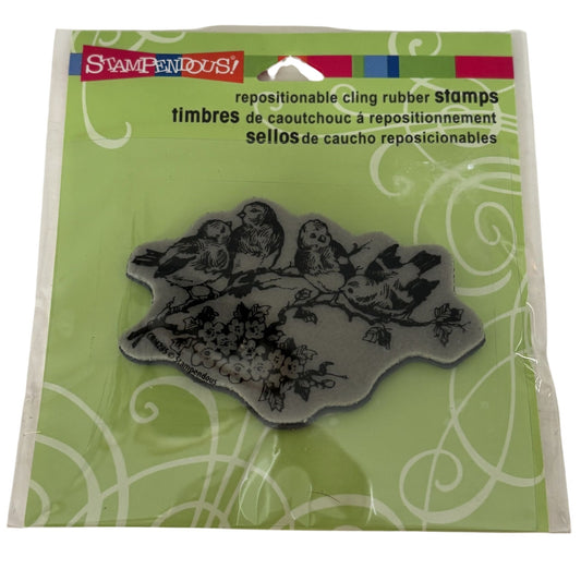 Stampendous Cling Stamp Bluebird Branch Nature Birds Mothers Day Cardmaking Spring Repositionable Paper Crafting