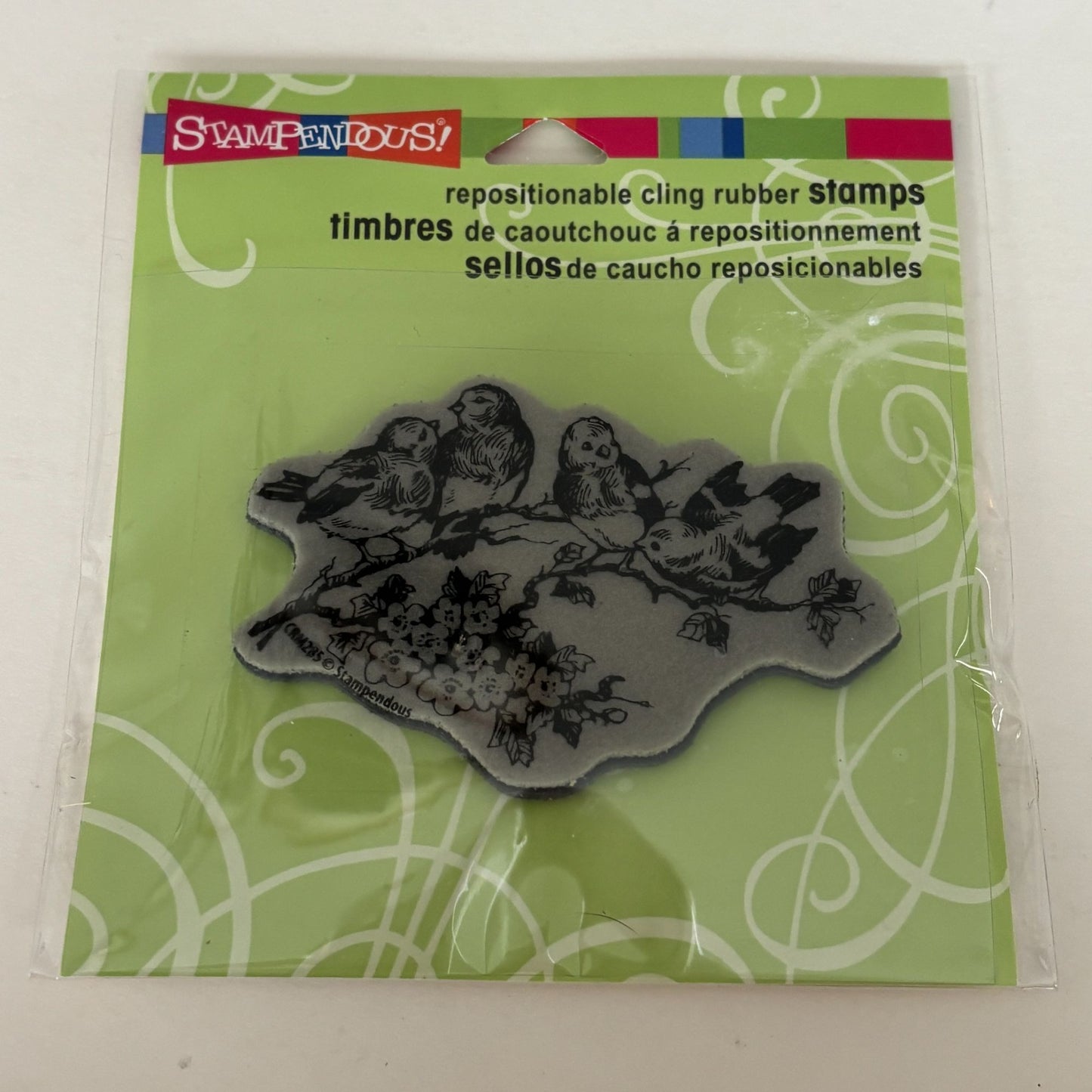 Stampendous Cling Stamp Bluebird Branch Nature Birds Mothers Day Cardmaking Spring Repositionable Paper Crafting
