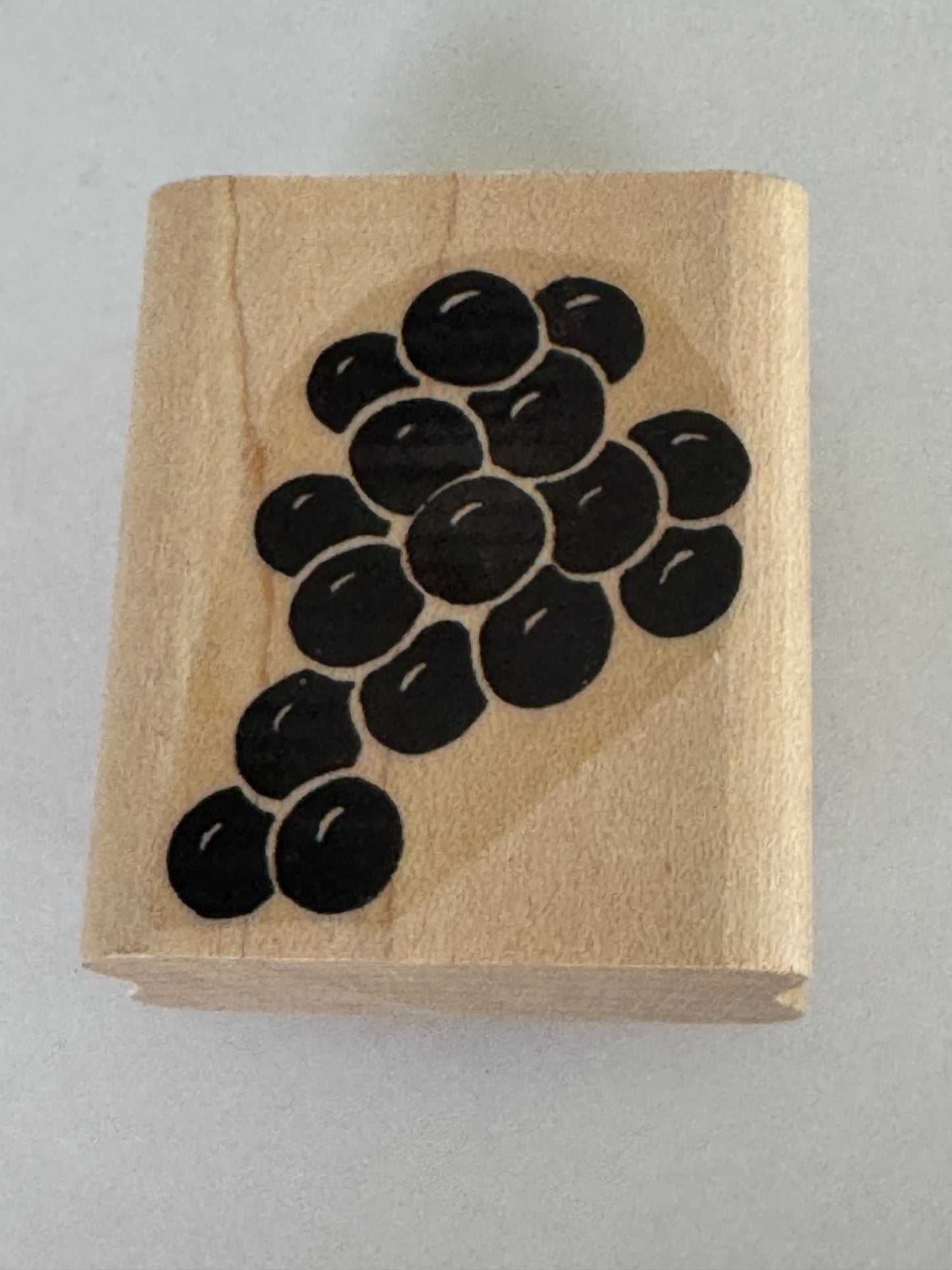 Stampin Up Rubber Stamps Set Definitely Decorative Grapes Wine Making Vineyard