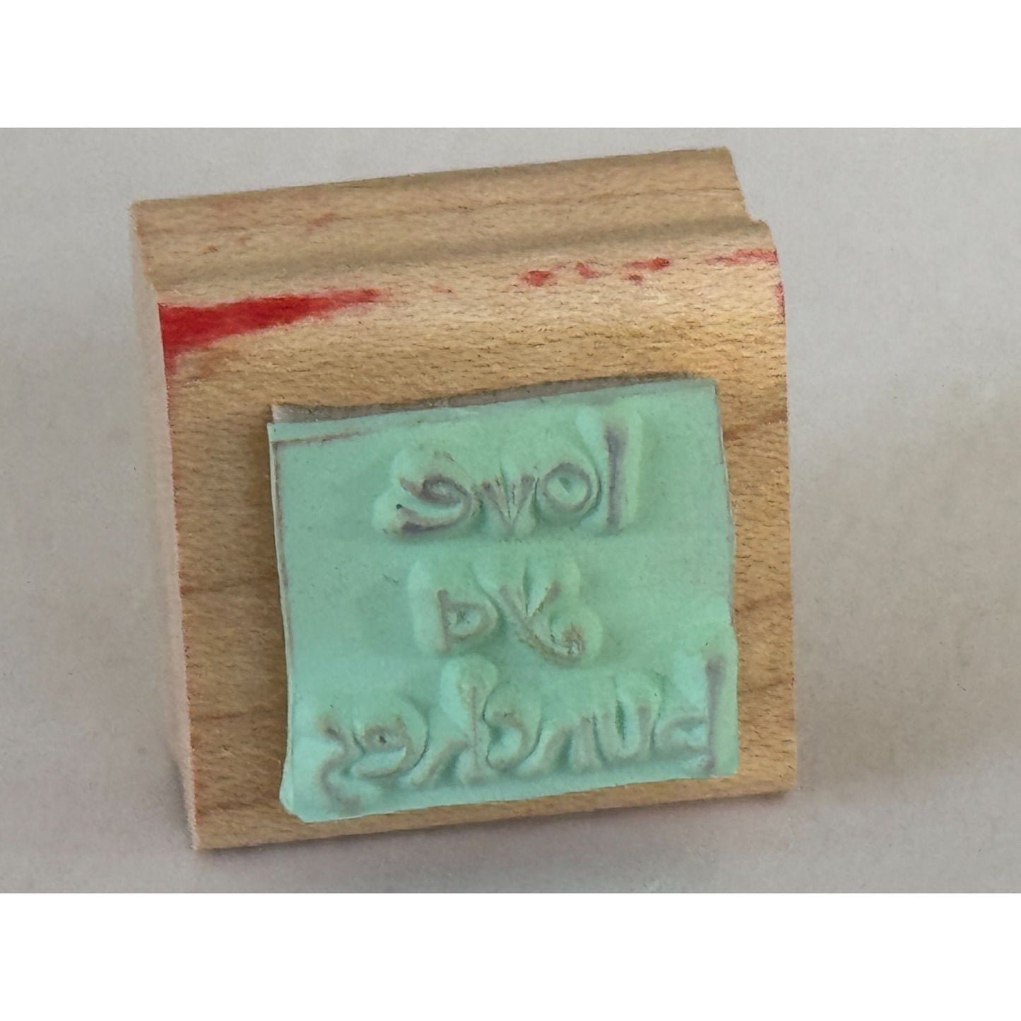 Stampin Up Rubber Stamp Love Ya Bunches Card Making Words Sentiment Love You