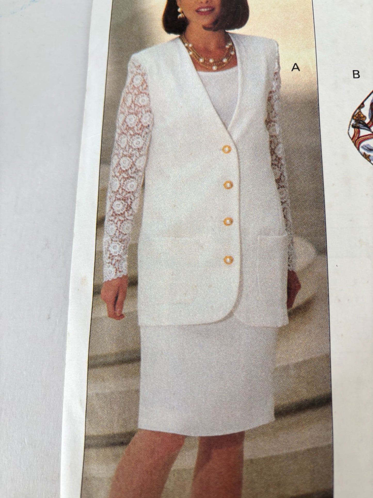 Butterick Sewing Pattern 6648 Jacket Skirt Suit Pants 90s Work Easy Uncut 6 8 10