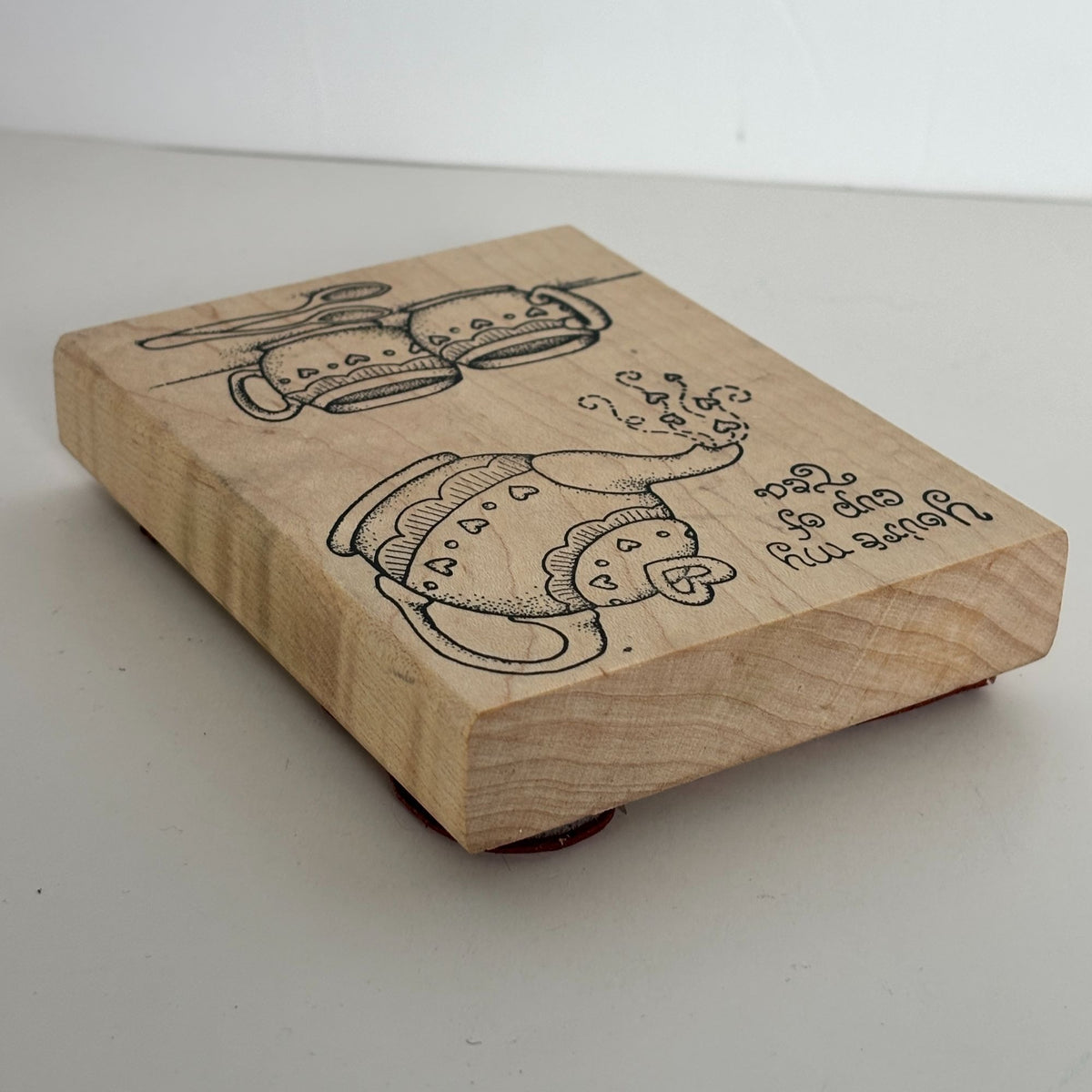 Peddlers Pack Rubber Stamp You are My Cup Of Tea Teapot Friendship Cardmaking Words