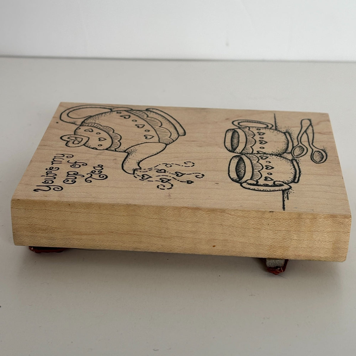 Peddlers Pack Rubber Stamp You are My Cup Of Tea Teapot Friendship Cardmaking Words