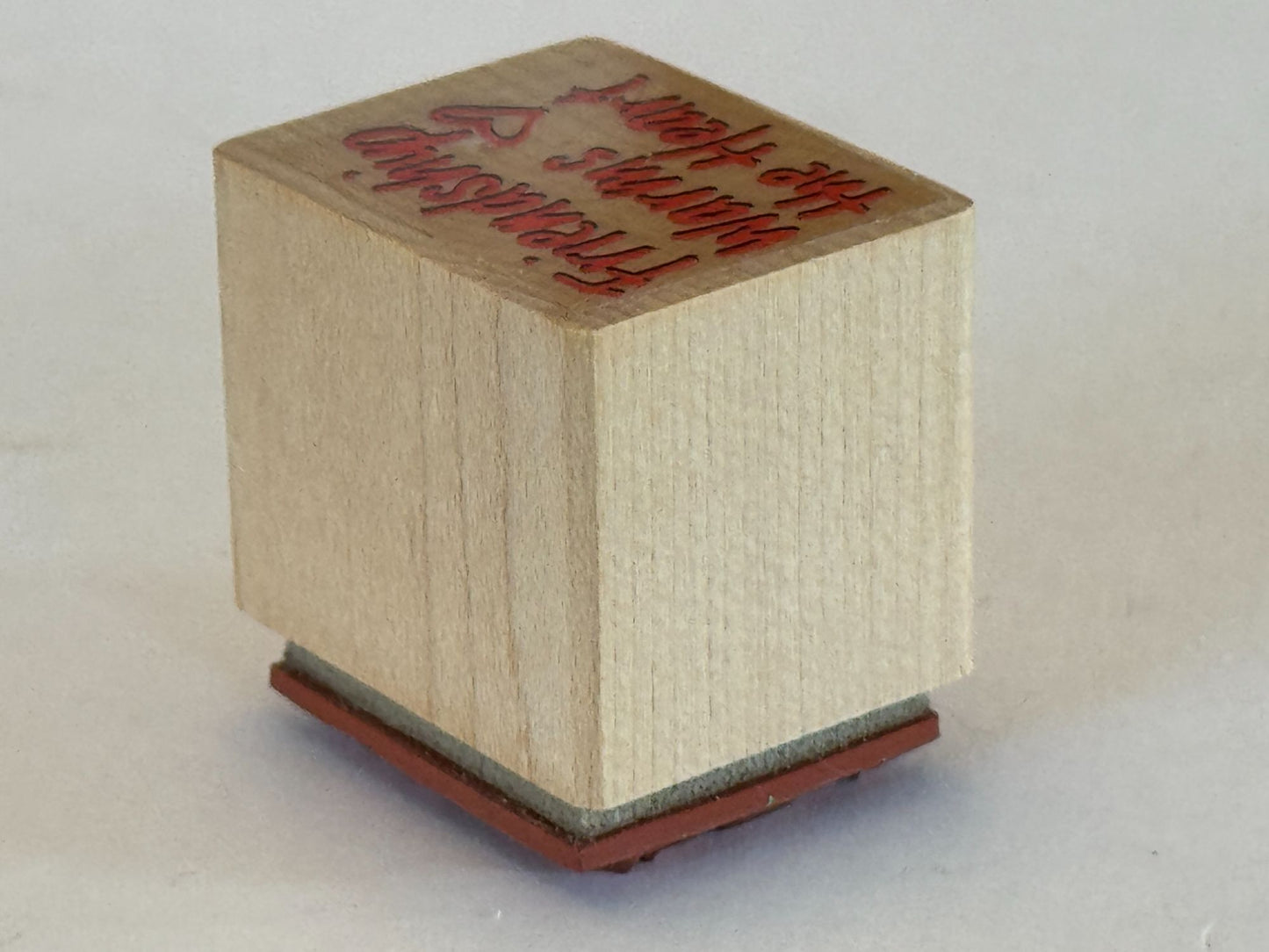 Friendship Warms The Heart Rubber Stamp Card Making Words Sentiment Wood Mounted