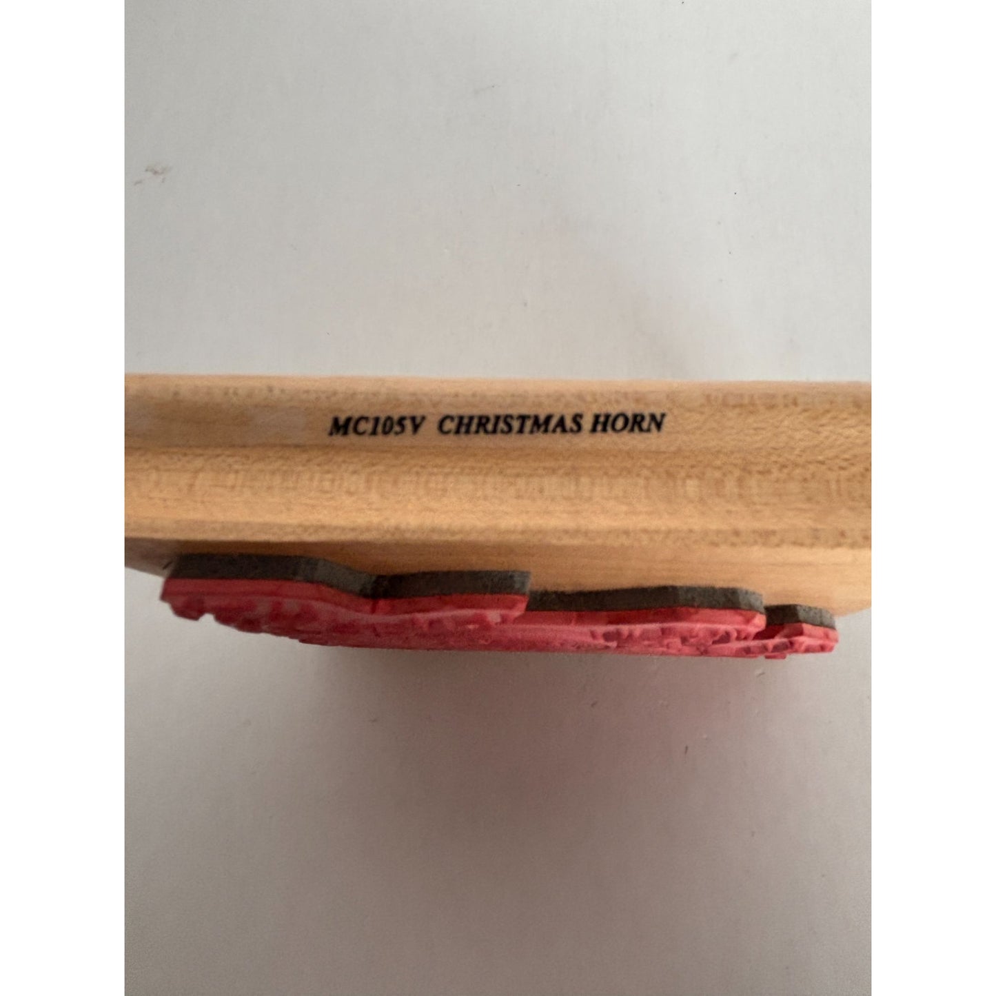 Stamping Sensations Rubber Stamp Christmas Horn Card Making Corner Holidays Ivy