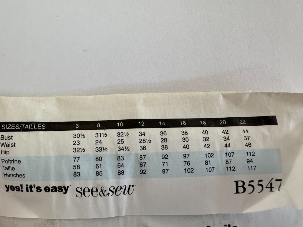 Butterick Sewing Pattern B5547 Tailored Dress and Jacket Modern Chic 14-22 Uncut