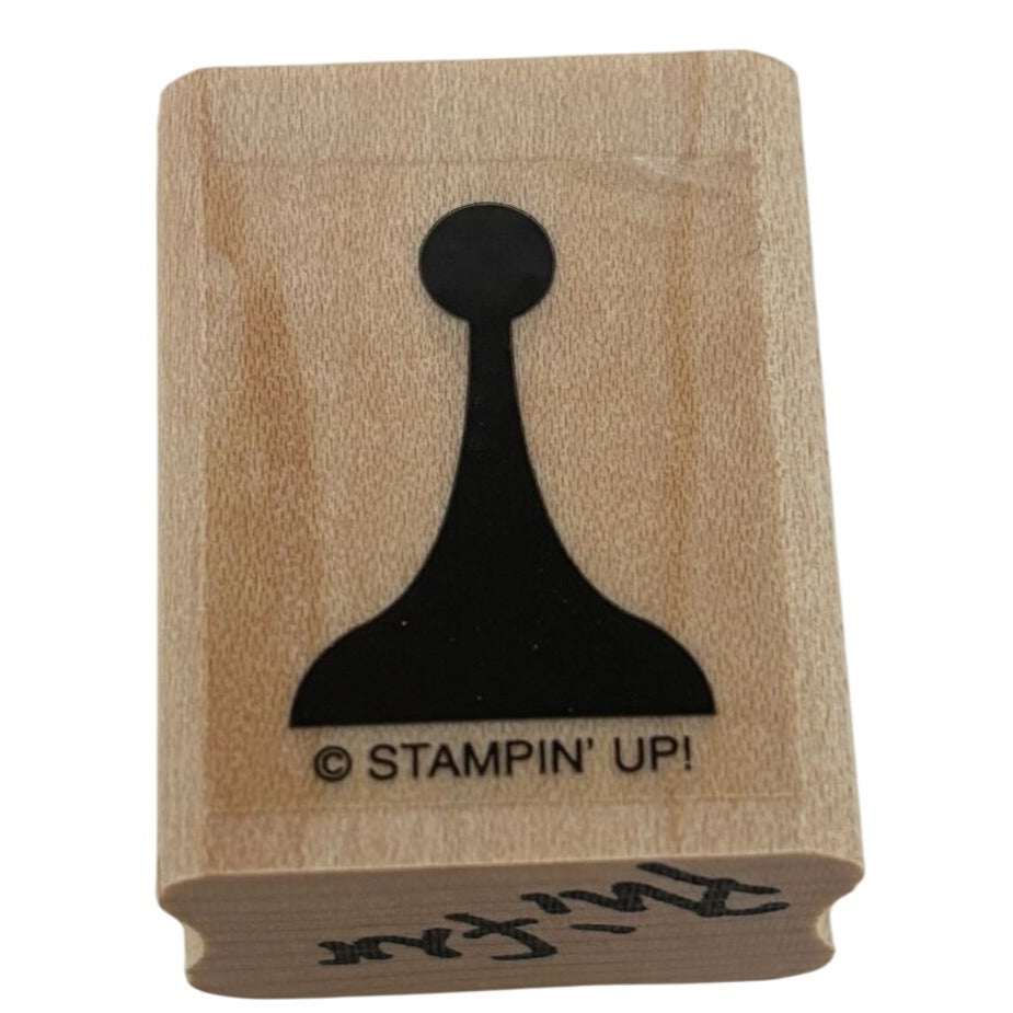 Stampin Up Rubber Game Token Piece Chess Pawn Game Night Invitation Card Making