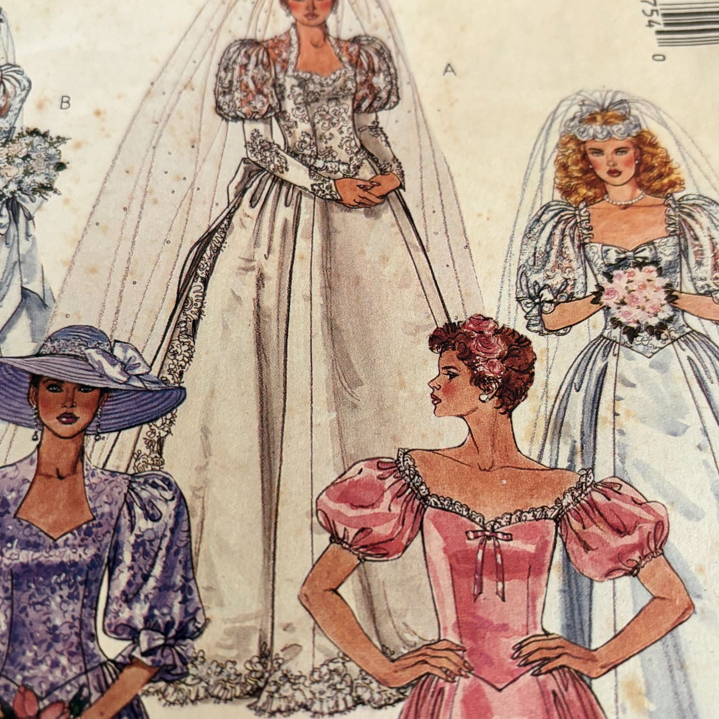 McCalls Sewing Pattern 4075 Bridal Gown Bridesmaid Dress Wedding Romantic 12 UC