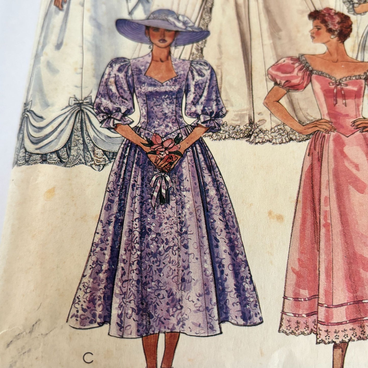 McCalls Sewing Pattern 4075 Bridal Gown Bridesmaid Dress Wedding Romantic 12 UC