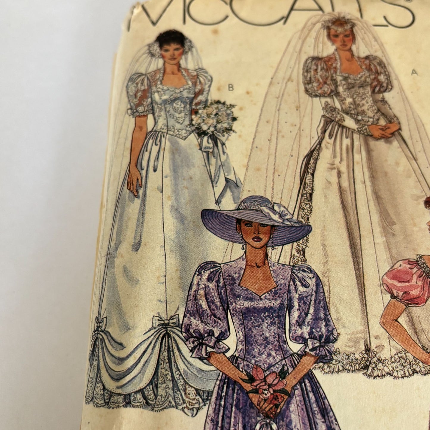 McCalls Sewing Pattern 4075 Bridal Gown Bridesmaid Dress Wedding Romantic 12 UC