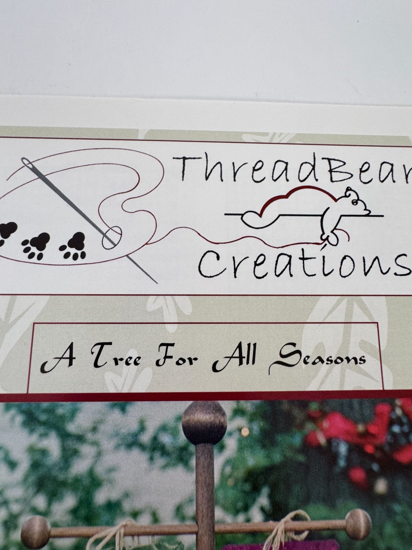 ThreadBear Creations Cross Stitch Pattern A Tree For All Seasons Christmas Elf