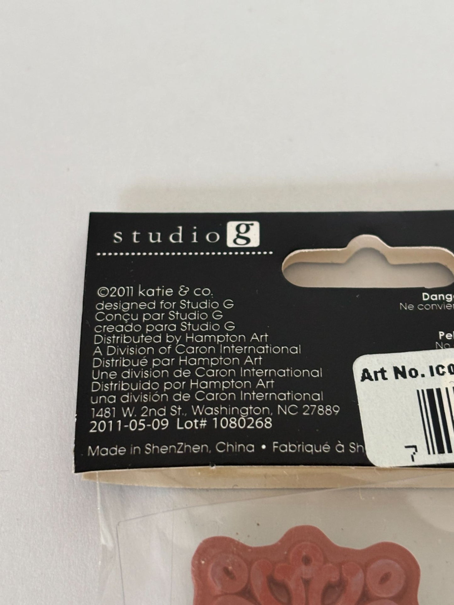 Studio G Set Cling Mounted Rubber Stamps Decorative Motifs Bubbles Card Making 3