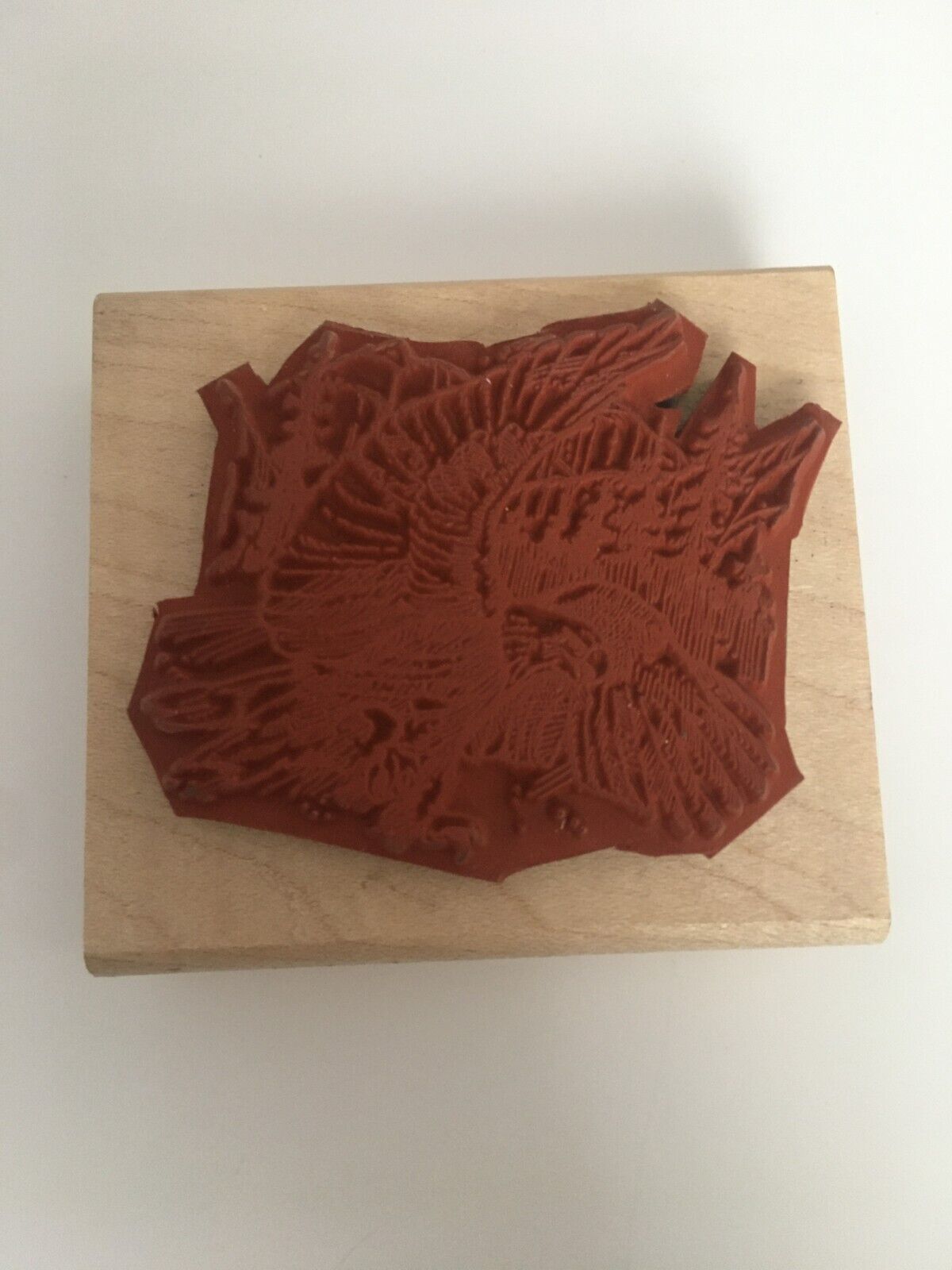 Stampin Up Rubber Stamp Bald Eagle Wildlife Mountain Forest Mountains Patriotic Wood Mounted RARE