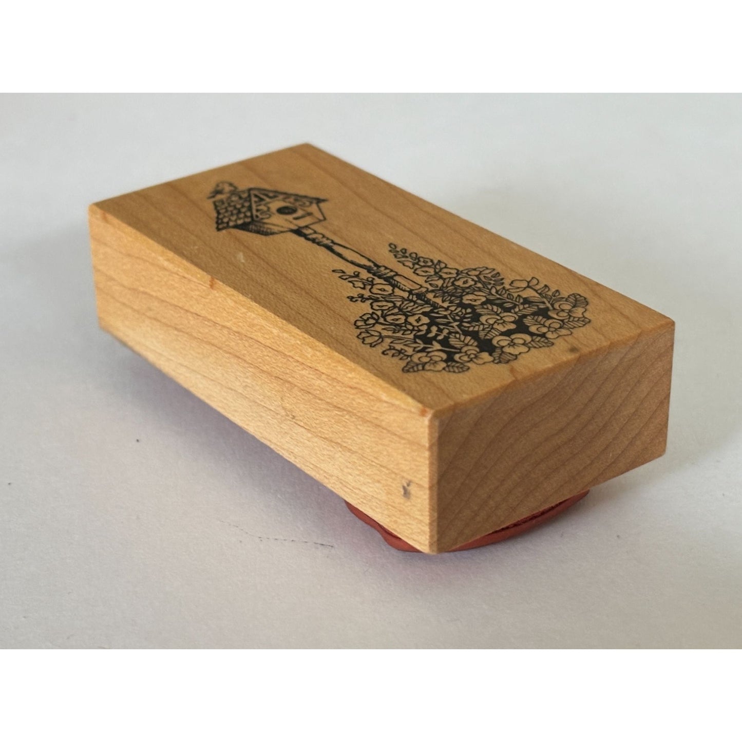 PSX Rubber Stamp Birdhouse Spring Cardmaking Flower Garden Bird Floral Craft