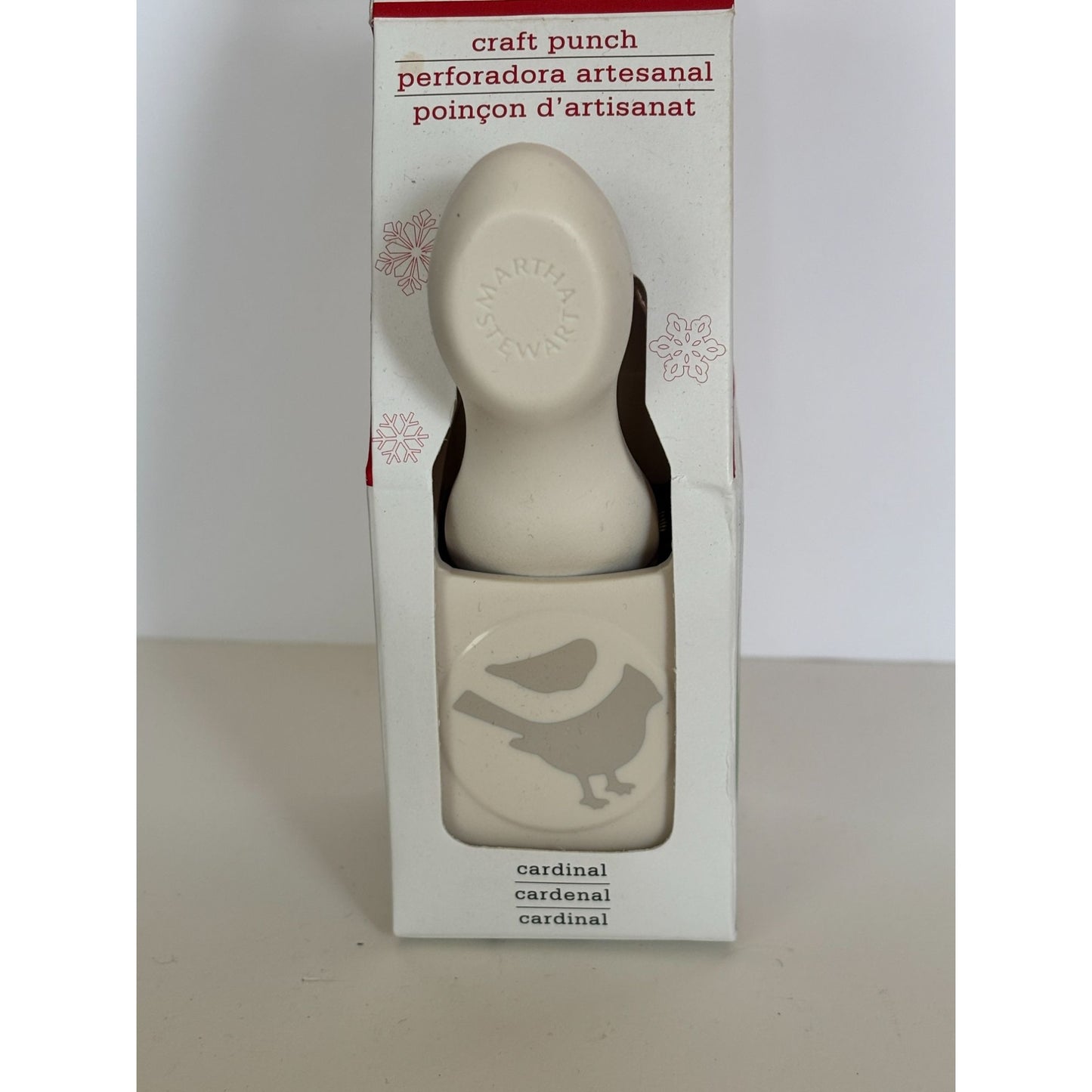 Martha Stewart Paper Punch Cardinal Bird Christmas Cardmaking Holiday Craft Wing