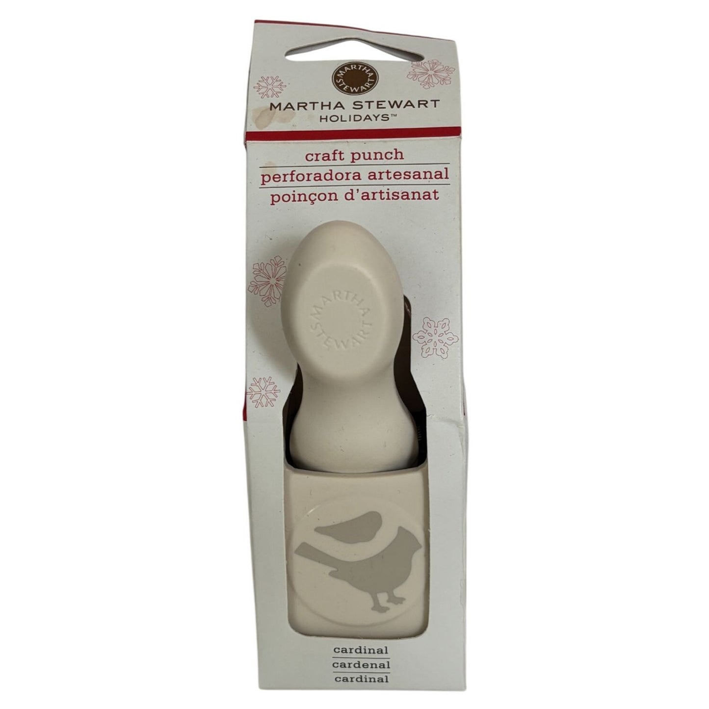 Martha Stewart Paper Punch Cardinal Bird Christmas Cardmaking Holiday Craft Wing