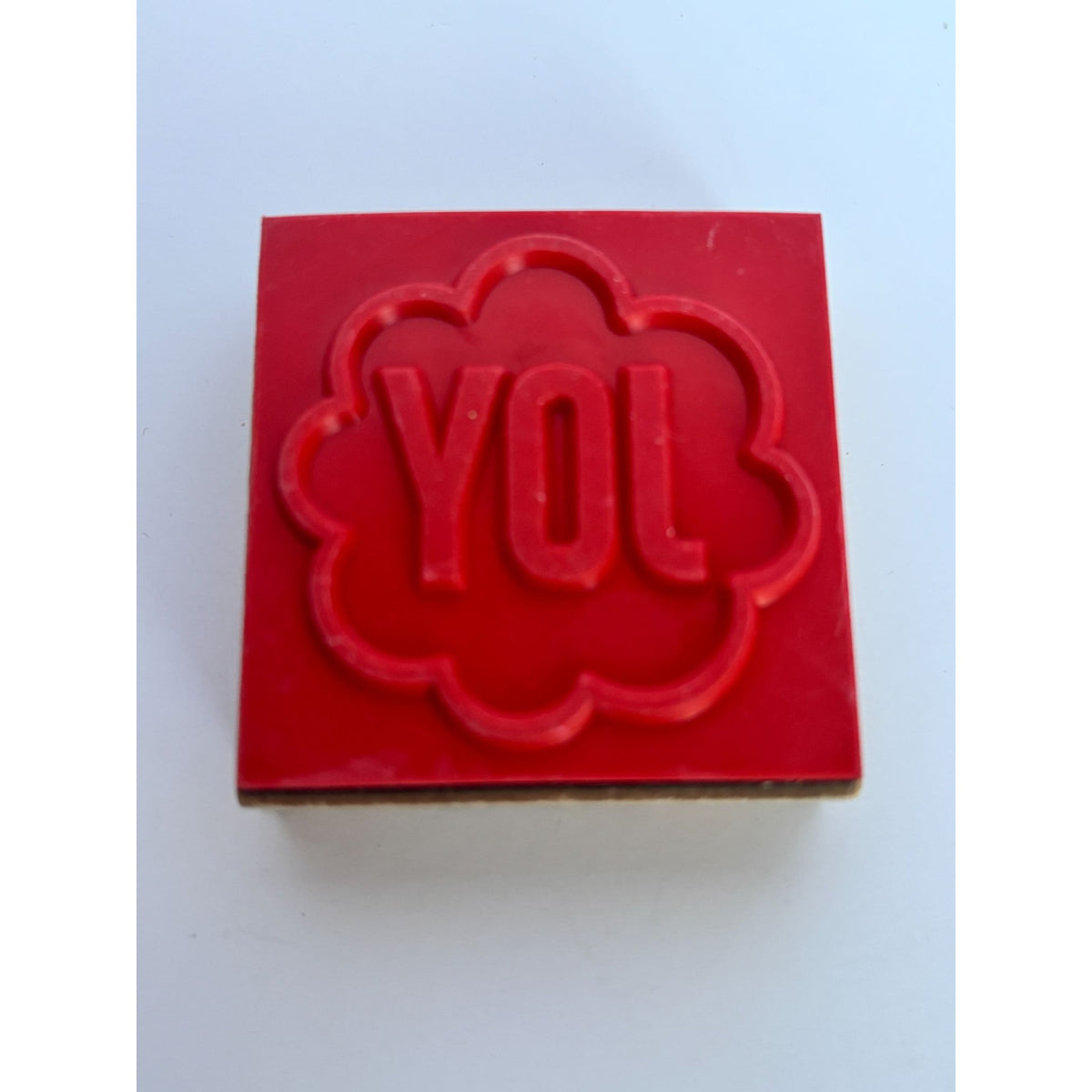 Joy Rubber Stamp Christmas Sentiment Holiday Gift Tag Card Making Seasonal Word Craft