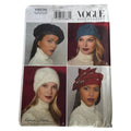 Vogue Sewing Pattern V9235 Misses Hats Wraps Faux Fur Beret Capelet Winter Accessories Uncut