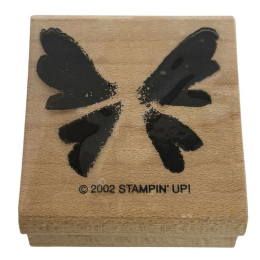 Stampin Up Wood Rubber Stamp Butterfly Wings Watercolor Nature Card Making Craft