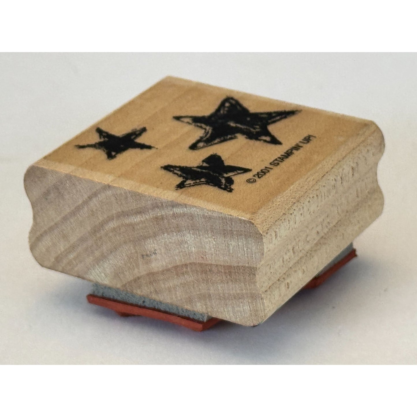 Stampin Up Rubber Stamp Star Trio Stars Crafting Card Making Patriotic Symbol