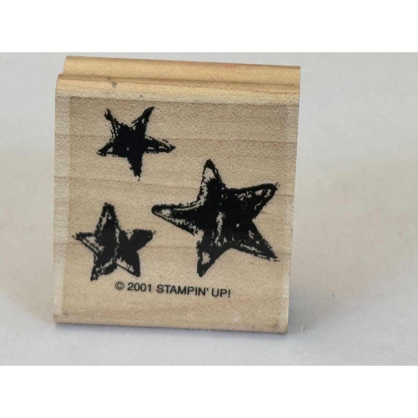 Stampin Up Rubber Stamp Star Trio Stars Crafting Card Making Patriotic Symbol