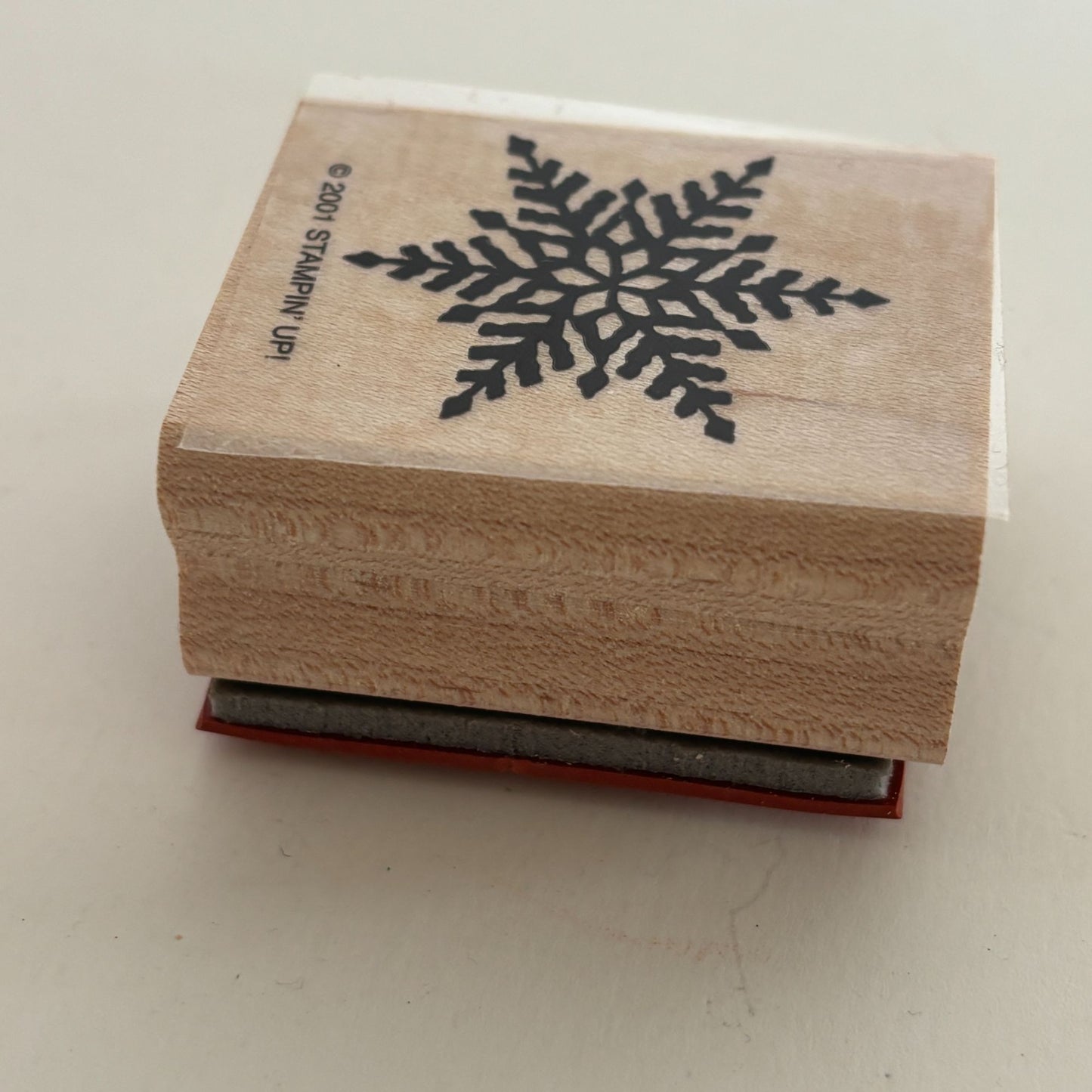 Stampin Up Rubber Stamp Snowflake Winter Holidays Christmas Card Making Snow Art