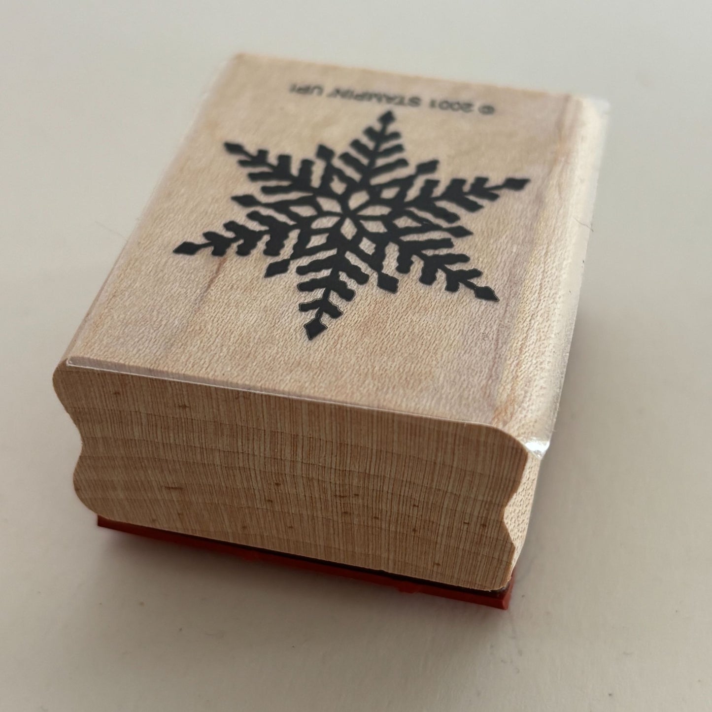 Stampin Up Rubber Stamp Snowflake Winter Holidays Christmas Card Making Snow Art